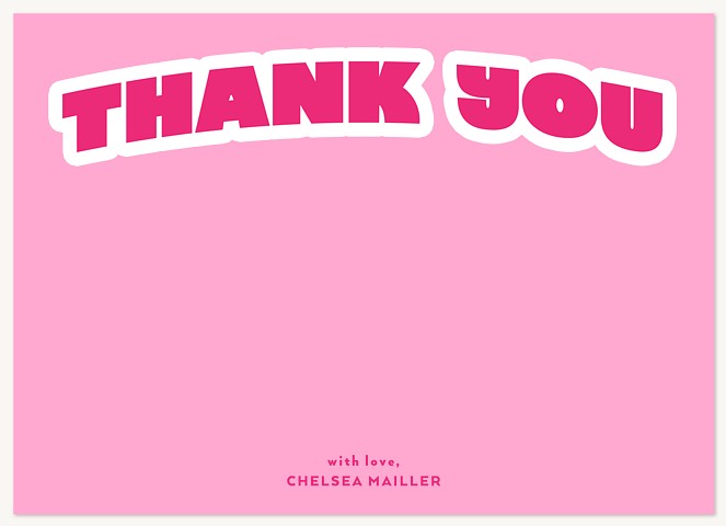 Bold Thanks Thank You Cards 