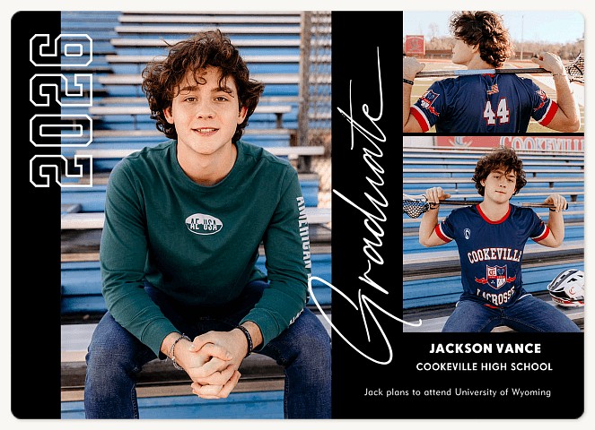 Outline & Script Graduation Cards