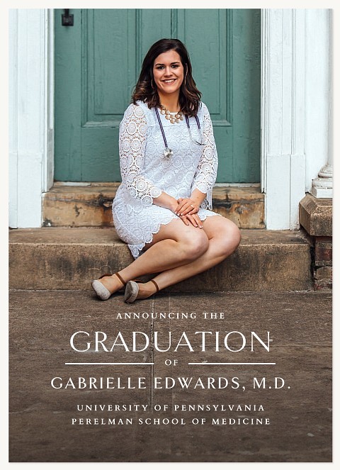 Eloquent Simplicity Graduation Cards