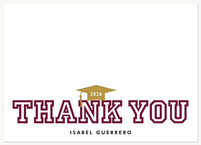 Outstanding Spirit Thank You Cards 