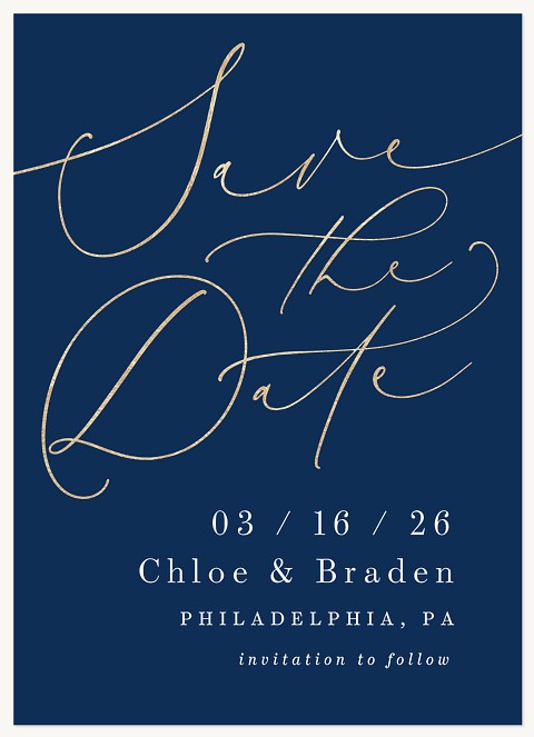 Statement Script Save the Date Cards