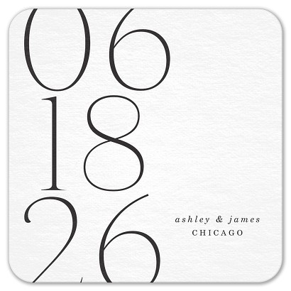 Stacked Numbers Custom Coasters