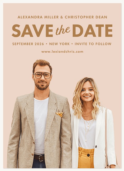 Movie Poster Save the Date Cards
