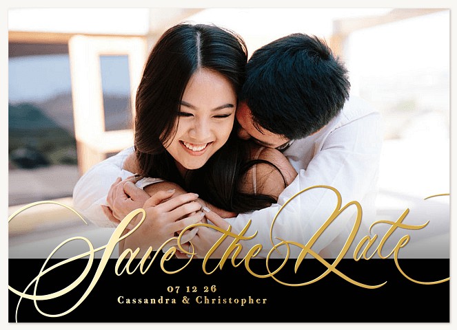 Ornate Flourish Save the Date Cards