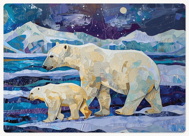 Arctic Friends Holiday & Christmas Magnet Cards