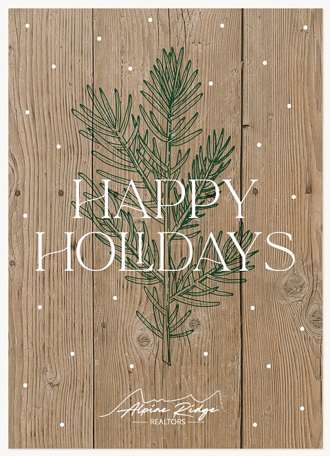 Farmhouse Pine Business Holiday Cards