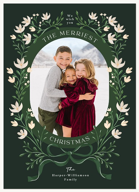 Adorned Frame Personalized Holiday Cards