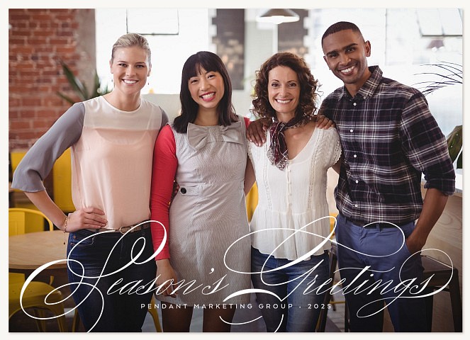 Season's Greetings Business Holiday Cards