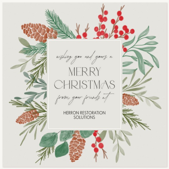 Square Spruce Business Holiday Cards