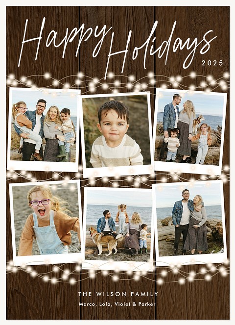 Farmhouse Glow Personalized Holiday Cards