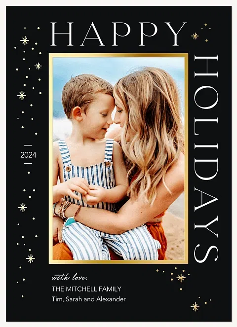 Stargazer Personalized Holiday Cards