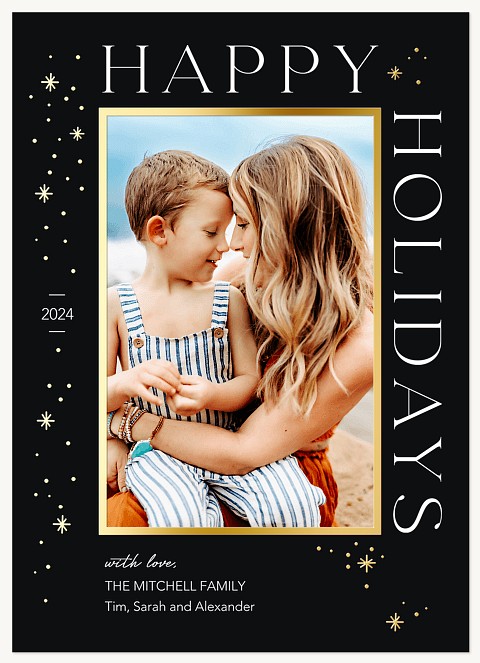 Stargazer Personalized Holiday Cards