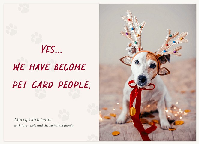 Pet Card People Personalized Holiday Cards