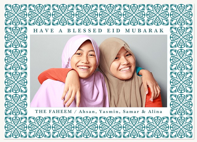 Arabesque Blessings Eid Cards