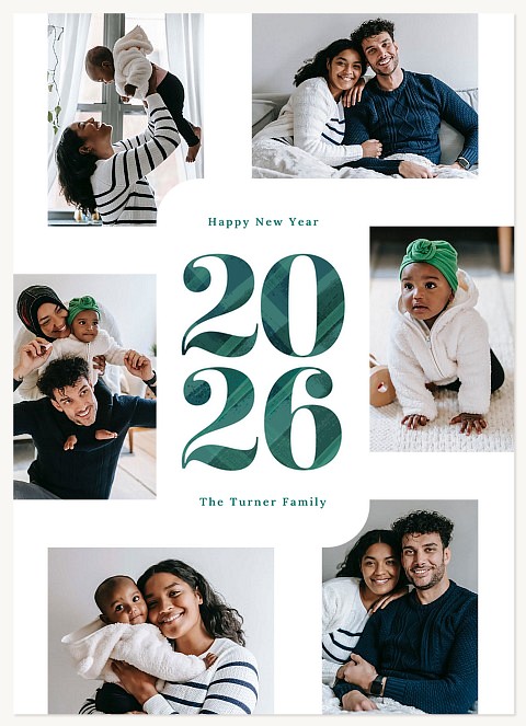 Plaid Peace Personalized Holiday Cards