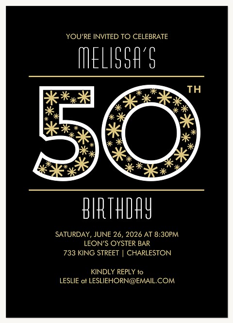 Big Blowout Adult Birthday Party Invitations