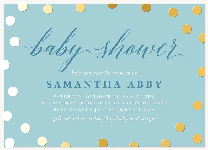 Delightfully Charming Baby Shower Invites