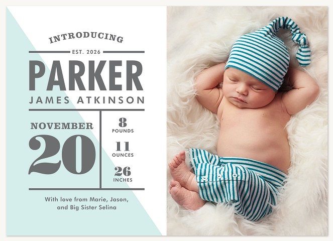 Flag Introduction Baby Announcements