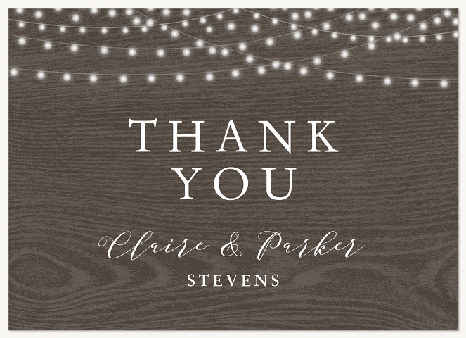 Twinkled Romance Thank You Cards 