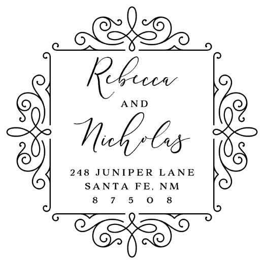 Ornate Frame | Custom Rubber Stamps