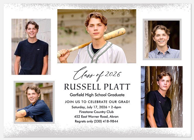 Spraypainted Graduation Cards