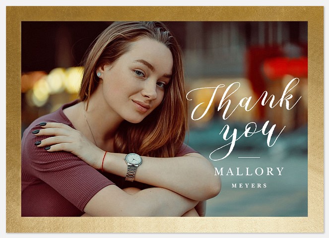 Brilliant Alumni Thank You Cards 