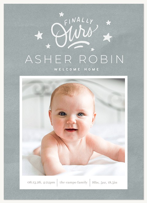 Finally Ours Baby Announcements