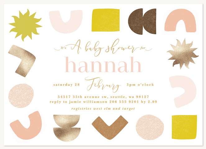 Retro Play Baby Shower Invites