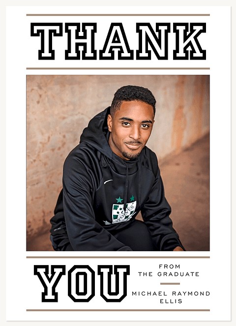 Collegiate Thank You Thank You Cards 