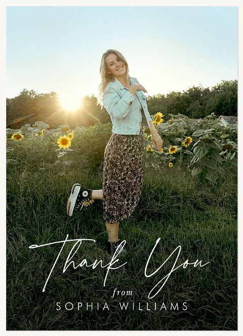 Sweet Script Thank You Cards 