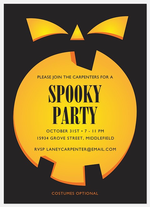 Ghastly Glow Halloween Photo Cards