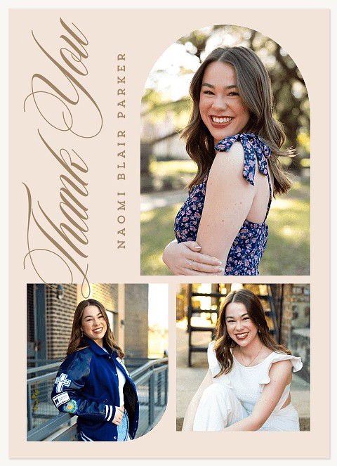 Arched Trio Thank You Cards 