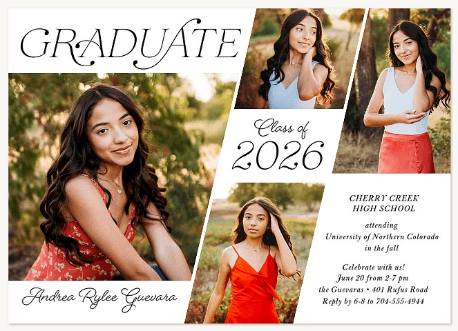 Elegant Angles Graduation Cards