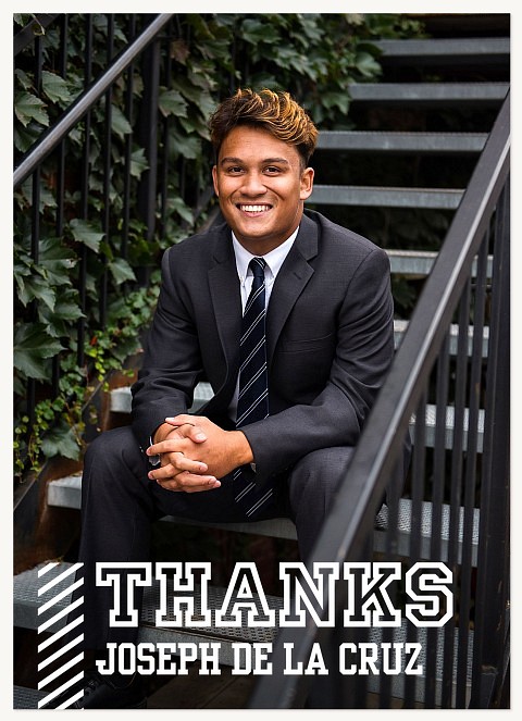 Varsity Lines Thank You Cards 