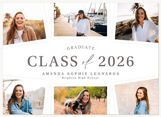 Snapshot Collage Graduation Cards