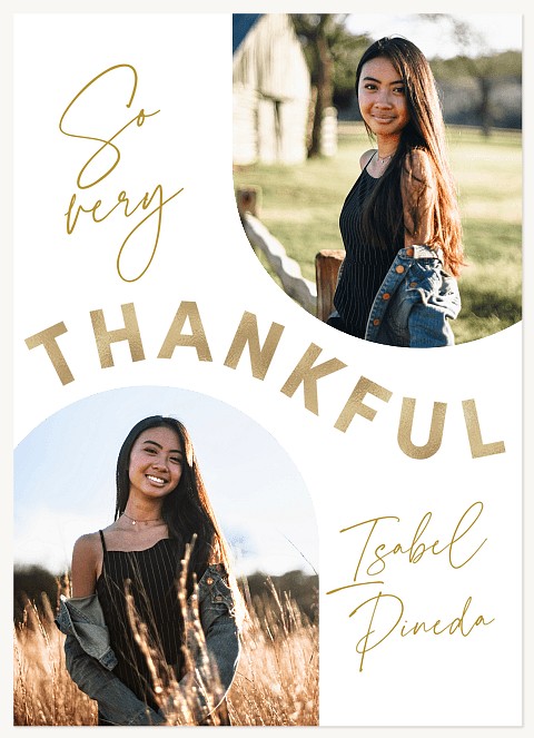 Swirling Arches Thank You Cards 