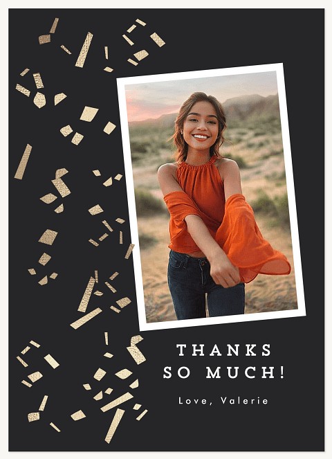 Confetti Cap-off Thank You Cards 