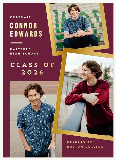  Varsity Snaps Graduation Cards