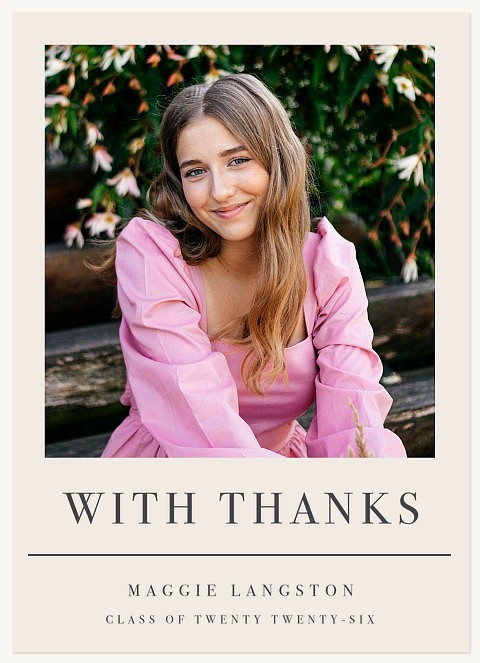 Newsy Name Thank You Cards 