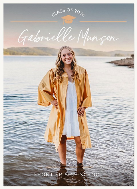 Simple Overlay Hat Graduation Cards