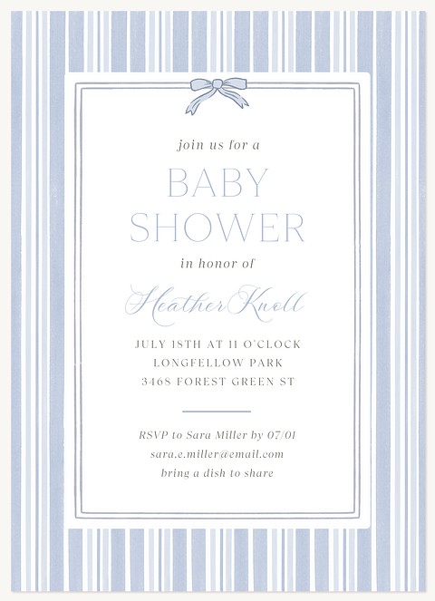 Baby Blankie Baby Shower Invites