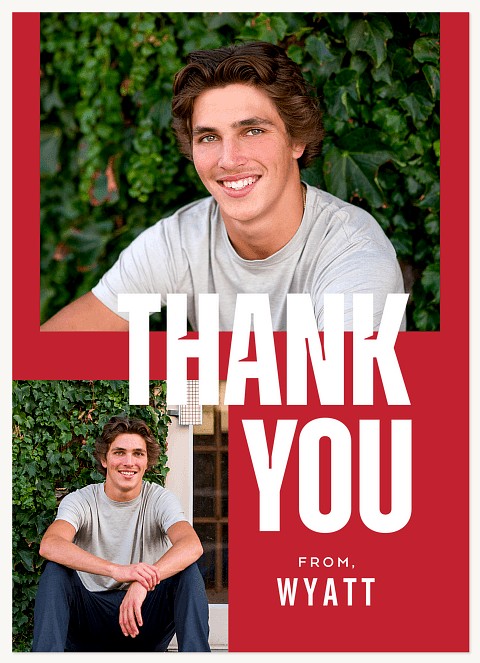 Beveled Type Thank You Cards 