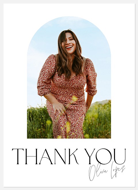 Minimal Arch Thank You Cards 