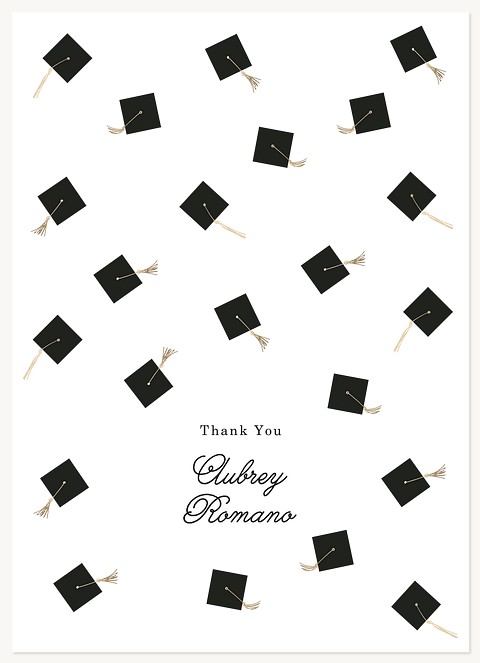 Scattered Caps Thank You Cards 