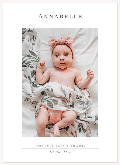 Simply Precious Baby Announcements