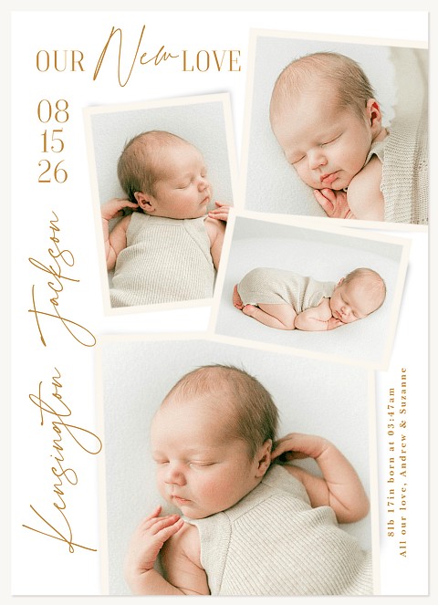 Simple Album Baby Announcements