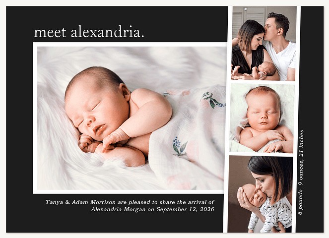 Photostrip Intro Baby Announcements
