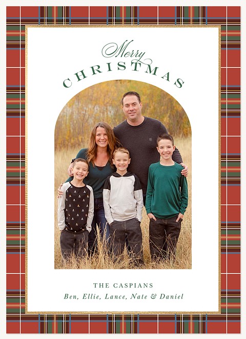 Royal Tartan Personalized Holiday Cards