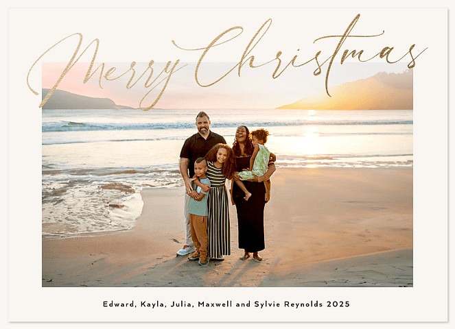 Abundant Wishes Personalized Holiday Cards