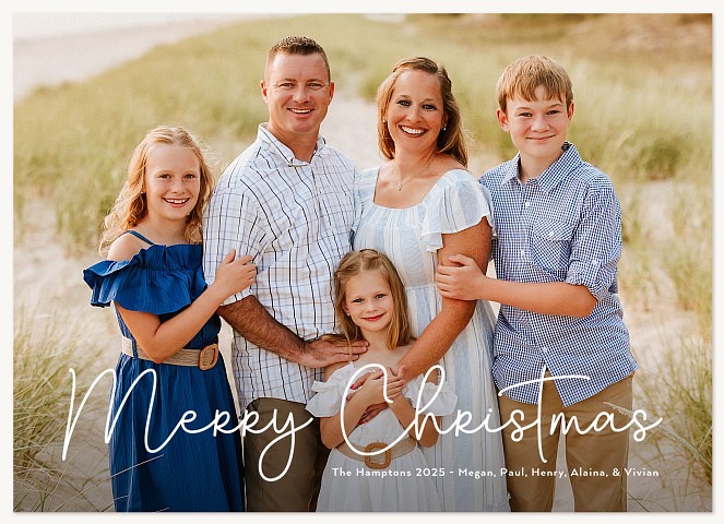 Mixed Script Personalized Holiday Cards